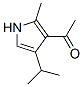 100131-78-0,Ethanone, 1-[2-methyl-4-(1-methylethyl)-1H-pyrrol-3-yl]- (9CI)