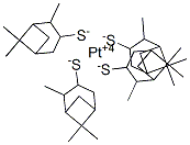 100432-45-9,platinum(4+) 2,6,6-trimethylbicyclo[3.1.1]heptane-3-thiolate