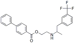 101221-55-0,2-[1-[3-(trifluoromethyl)phenyl]propan-2-ylamino]ethyl 4-phenylbenzoat e