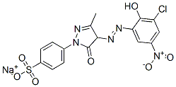 10132-99-7,sodium 4-[4-[(3-chloro-2-hydroxy-5-nitrophenyl)azo]-4,5-dihydro-3-methyl-5-oxo-1H-pyrazol-1-yl]benzenesulphonate