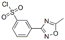 10185-62-3,3-(5-METHYL-1,2,4-OXADIAZOL-3-YL)BENZENESULFONYL CHLORIDE