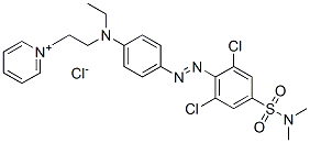 10189-42-1,1-[2-[[4-[[2,6-dichloro-4-[(dimethylamino)sulphonyl]phenyl]azo]phenyl]ethylamino]ethyl]pyridinium chloride