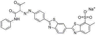 10190-69-9,sodium 6-methyl-2'-[4-[[2-oxo-1-[(phenylamino)carbonyl]propyl]azo]phenyl][2,6'-bibenzothiazole]-7-sulphonate