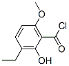 101910-23-0,Benzoyl chloride, 3-ethyl-2-hydroxy-6-methoxy- (9CI)