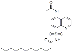 102107-36-8,N-(5-acetamidoquinolin-8-yl)sulfonyldodecanamide