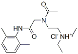 102207-85-2,2-[acetyl-[(2,6-dimethylphenyl)carbamoylmethyl]amino]ethyl-diethyl-aza nium chloride