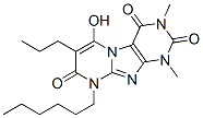 102212-57-7,Pyrimido[2,1-f]purine-2,4,8(1H,3H,9H)-trione,  9-hexyl-6-hydroxy-1,3-dimethyl-7-propyl-