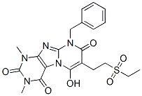 102212-69-1,Pyrimido[2,1-f]purine-2,4,8(1H,3H,9H)-trione,  7-[2-(ethylsulfonyl)ethyl]-6-hydroxy-1,3-dimethyl-9-(phenylmethyl)-