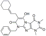 102212-72-6,Pyrimido[2,1-f]purine-2,4,8(1H,3H,9H)-trione,  7-(2-cyclohexylideneethyl)-6-hydroxy-1,3-dimethyl-9-(phenylmethyl)-