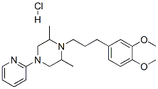 102233-08-9,1-[3-(3,4-dimethoxyphenyl)propyl]-2,6-dimethyl-4-pyridin-2-yl-piperazi ne hydrochloride