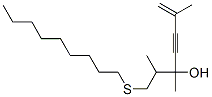 102244-22-4,2,3,6-trimethyl-1-nonylsulfanyl-hept-6-en-4-yn-3-ol
