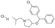 102446-20-8,3-[(4-chlorophenyl)-phenyl-methoxy]-1-(2-methylpropyl)pyrrolidine hydr ochloride