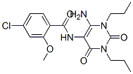 102587-95-1,Benzamide,  N-(6-amino-1,2,3,4-tetrahydro-2,4-dioxo-1,3-dipropyl-5-pyrimidinyl)-4-chloro-2-methoxy-