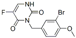 102613-16-1,3-[(3-bromo-4-methoxy-phenyl)methyl]-5-fluoro-1H-pyrimidine-2,4-dione