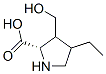 102686-07-7,Proline, 4-ethyl-3-(hydroxymethyl)- (9CI)