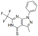 102989-83-3,1-Phenyl-3-methyl-6-trifluoromethyl-pyrazolo(3,4-d)pyrimidine-4(5H)thione