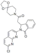 103255-66-9,2-(7-Chloro-1,8-naphthyridin-2-yl)-3-[2-(1,4-dioxa-8-azaspiro[4.5]decan-8-yl)-2-oxoethyl]-3H-isoindol-1-one