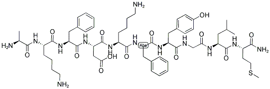 103425-21-4,H-ALA-LYS-PHE-ASP-LYS-PHE-TYR-GLY-LEU-MET-NH2