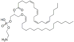 103597-60-0,2-aminoethoxy-[(2R)-2-[(5Z,8Z,11Z,14Z)-icosa-5,8,11,14-tetraenoyl]oxy-3-[(Z)-octadec-1-enoxy]propoxy]phosphinic acid