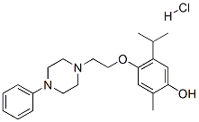 103840-25-1,2-methyl-4-[2-(4-phenylpiperazin-1-yl)ethoxy]-5-propan-2-yl-phenol hyd rochloride