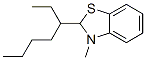 104169-07-5,Benzothiazole, 2-(1-ethylpentyl)-2,3-dihydro-3-methyl- (9CI)