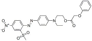 10423-86-6,2-[ethyl[4-[[2-(methylsulphonyl)-4-nitrophenyl]azo]phenyl]amino]ethyl phenoxyacetate