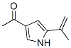 104508-45-4,Ethanone, 1-[5-(1-methylethenyl)-1H-pyrrol-3-yl]- (9CI)