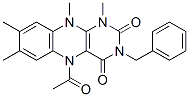 104718-59-4,Alloxazine,  5-acetyl-3-benzyl-5,10-dihydro-1,7,8,10-tetramethyl-  (7CI)