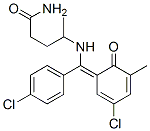 104775-04-4,4-[[(E)-(3-chloro-5-methyl-6-oxo-1-cyclohexa-2,4-dienylidene)-(4-chlor ophenyl)methyl]amino]pentanamide