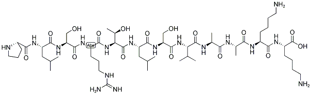 105802-84-4,H-PRO-LEU-SER-ARG-THR-LEU-SER-VAL-ALA-ALA-LYS-LYS-OH