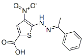 106384-11-6,2-Thiophenecarboxylic  acid,  5-[(-alpha--methylbenzylidene)hydrazino]-4-nitro-  (7CI)