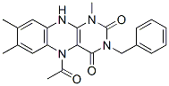 106384-79-6,Alloxazine,  5-acetyl-3-benzyl-5,10-dihydro-1,7,8-trimethyl-  (7CI)