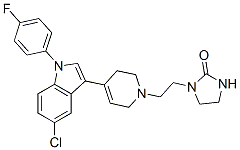 106516-54-5,5-CHLORO-3-[1-((IMIDAZOLIDIN-2-ONE-1-YL)-ETHYL)-1,2,5,6-TETRAHYDROPYRIDIN-4-YL]-1-(4-FLUOROPHENYL)-INDOLE