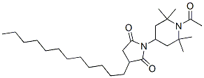 106917-31-1,N-(1-ACETYL-2,2,6,6-TETRAMETHYL-4-PIPERIDINYL)-2-DODECYLSUCCINIMIDE