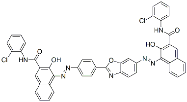 107047-67-6,N-(2-CHLOROPHENYL)-4-[[4-[6-[[3-[[(2-CHLOROPHENYL)AMINO]CARBONYL]-2-HYDROXY-1-NAPHTHALENYL]AZO]-2-BENZOXAZOLYL] PHENYL]AZO]-3-HYDROXY-2-NAPHTHALENECARBOXAMIDE