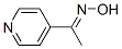 107445-21-6,Ethanone, 1-(4-pyridinyl)-, oxime, (1E)- (9CI)