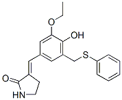 107788-14-7,(3E)-3-[[3-ethoxy-4-hydroxy-5-(phenylsulfanylmethyl)phenyl]methylidene ]pyrrolidin-2-one