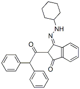 108041-11-8,2-Diphenylacetyl-3-(cyclohexyl-hydrazono)indan-1-one
