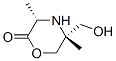 108713-80-0,2-Morpholinone,5-(hydroxymethyl)-3,5-dimethyl-,trans-(9CI)