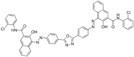 109299-00-5,4,4'-[1,3,4-OXADIAZOLE-2,5-DIYLBIS(4,1-PHENYLENEAZO)] BIS[N-(2-CHLOROPHENYL)-3-HYDROXY-2-NAPHTHALENECARBOXAMIDE