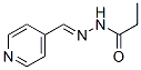 109373-10-6,Propanoic acid, (4-pyridinylmethylene)hydrazide (9CI)