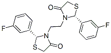 109886-94-4,(2R)-2-(3-fluorophenyl)-3-[2-[(2R)-2-(3-fluorophenyl)-4-oxo-thiazolidi n-3-yl]ethyl]thiazolidin-4-one