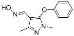 110035-28-4,Pyrazole-1,3-dimethyl-5-phenoxy-4-carboxaldehyde oxime
