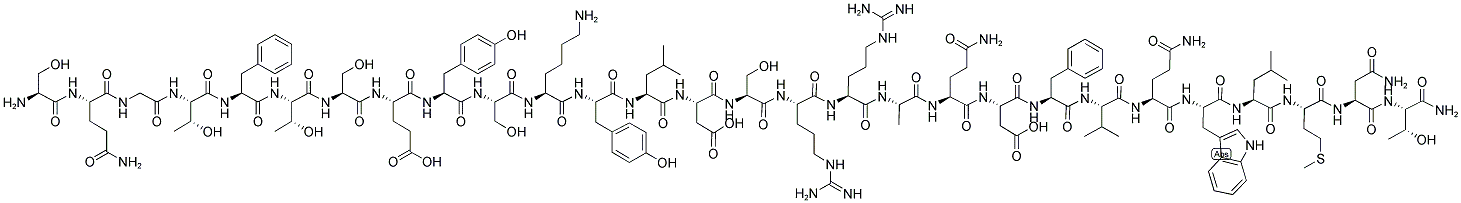 110084-95-2,H-SER-GLN-GLY-THR-PHE-THR-SER-GLU-TYR-SER-LYS-TYR-LEU-ASP-SER-ARG-ARG-ALA-GLN-ASP-PHE-VAL-GLN-TRP-LEU-MET-ASN-THR-NH2