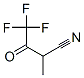 110234-70-3,Butanenitrile,  4,4,4-trifluoro-2-methyl-3-oxo-