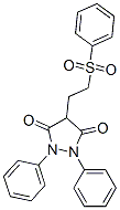 1106-50-9,1,2-diphenyl-4-[2-(phenylsulphonyl)ethyl]pyrazolidine-3,5-dione