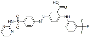 110679-67-9,Benzoic  acid,  5-[[4-[(2-pyrimidinylamino)sulfonyl]phenyl]azo]-2-[[3-(trifluoromethyl)phenyl]amino]-  (9CI)