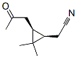 110847-02-4,(1R,3S)-2,2-DIMETHYL-3-(2-OXOPROPYL)-CYCLOPROPANEACETONITRILE