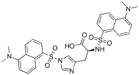 1110-87-8,N,1-bis[[5-(dimethylamino)-1-naphthyl]sulphonyl]-L-histidine