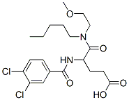 111106-14-0,4-[(3,4-dichlorobenzoyl)amino]-4-(2-methoxyethyl-pentyl-carbamoyl)buta noic acid